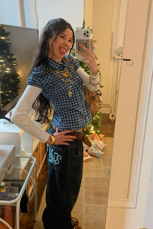 Y2K 'Harajuku Print' Baggy Jeans