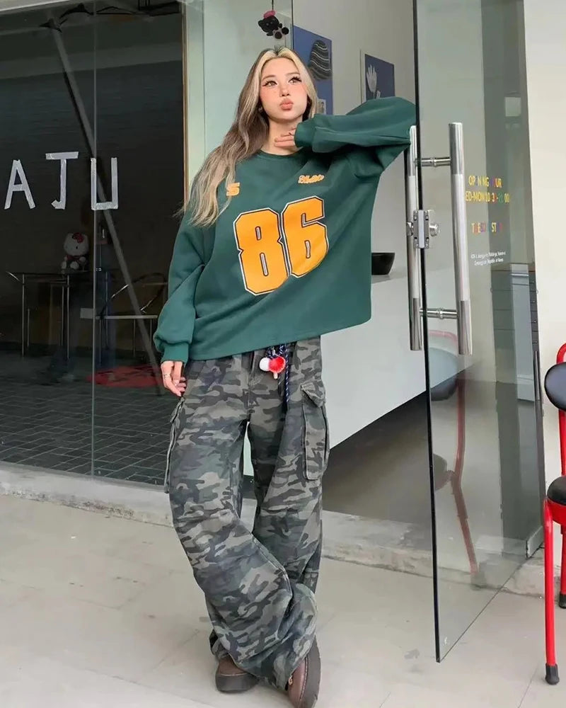 Y2K 'Camo' Cargo Jeans