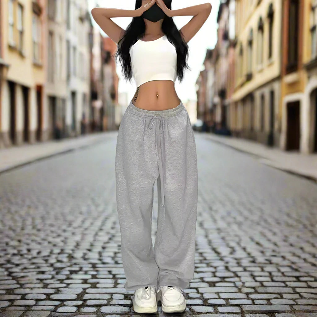 Y2K 'Grey' Baggy Sweats