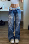 Y2K 'Harajuku Print' Jeans
