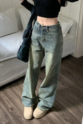 Y2K 'Deeptown' Wide Leg Jeans